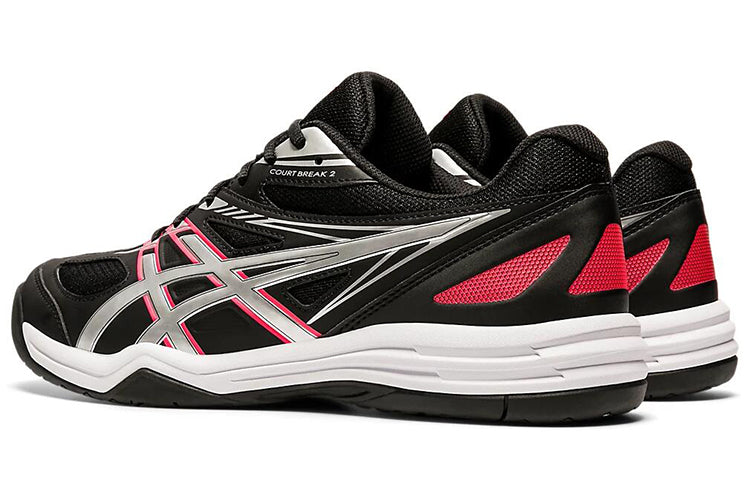 (WMNS) ASICS Court Break 2 Running Shoes Black/Silver 1073A013-003
