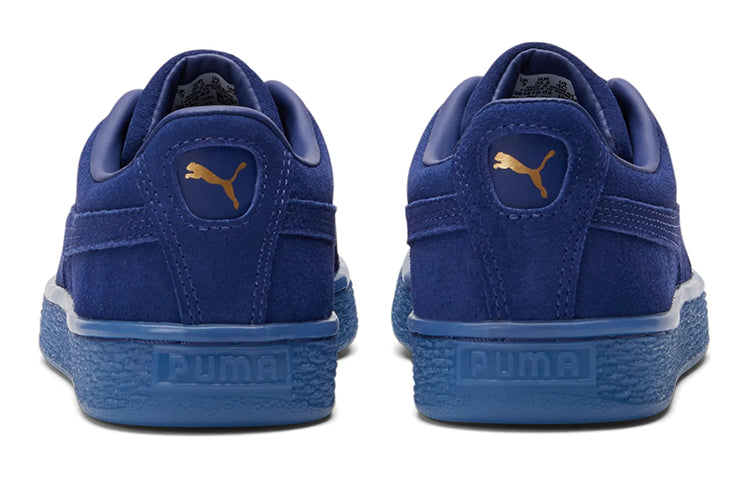 (GS) PUMA Suede Classic 'Mono Gold - Elektro Blue' 381470-02