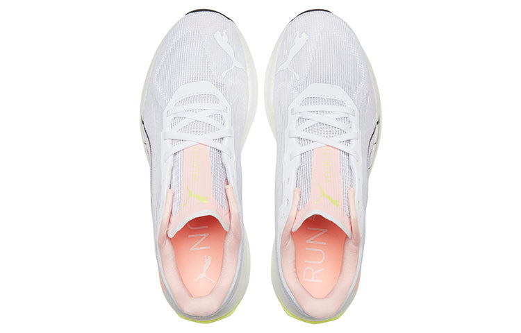 (WMNS) PUMA Velocity Nitro 'White Elektro Peach' 195697-05