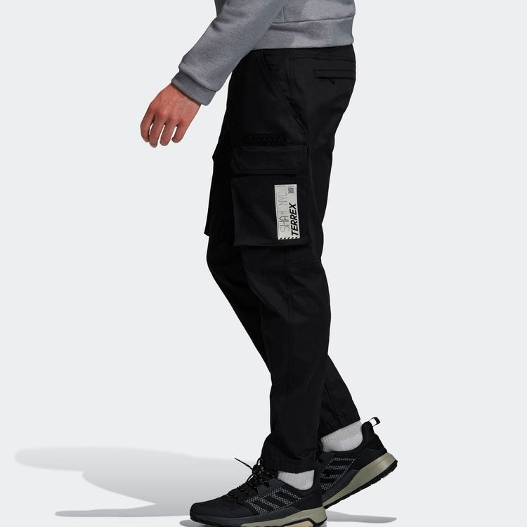 adidas Cap Cargo Pants Outdoor Sports Long Pants Black GL7414