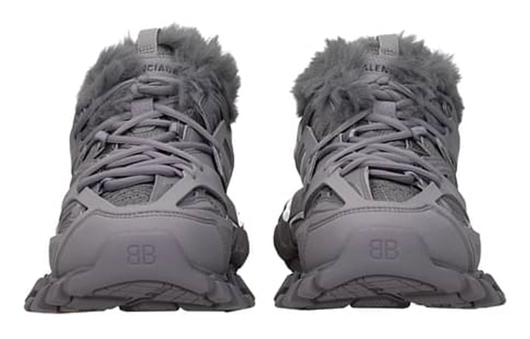 Balenciaga Track Sneakers 'Fake Fur Grey' 668556W3CQ11800