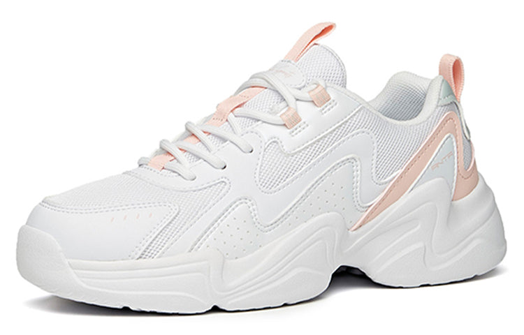 (WMNS) ANTA Life Series Sneakers 'White Pink Grey' 922118823-1