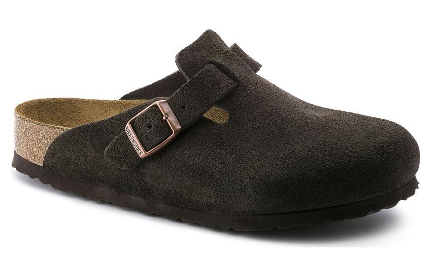 Birkenstock Boston Soft Footbed Suede Leather Narrow Fit 'Mocha' 0660463