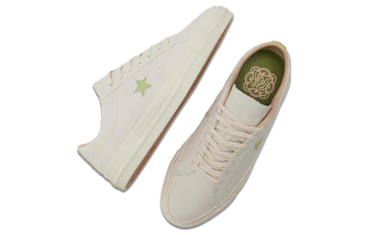 Converse One Star Pro Mid Autumn Festival Suede Sneakers 'Beige Green' A07261C