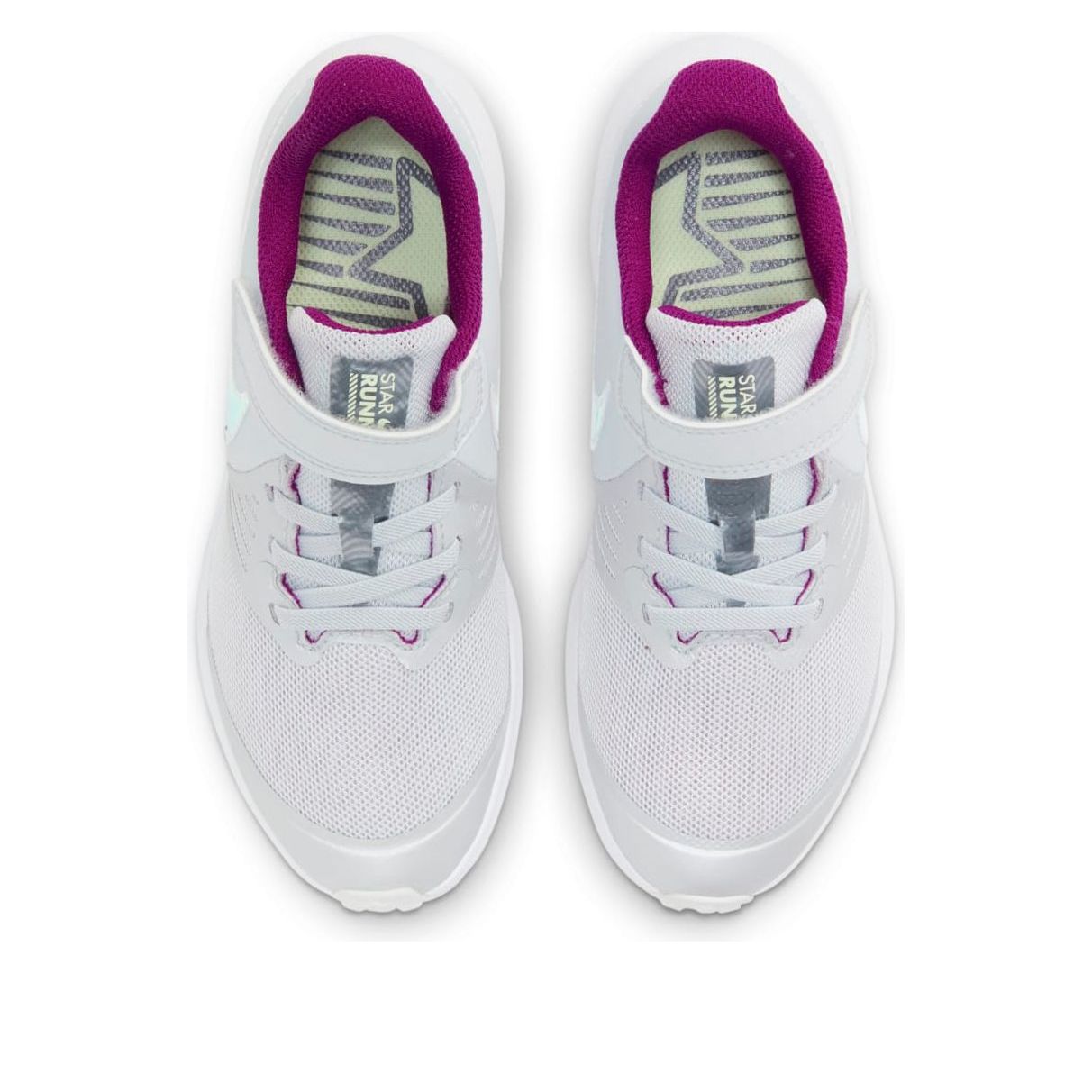 (PS) Nike Star Runner 2 Power 'Pure Platinum Iridescent Swoosh' DD5889-001