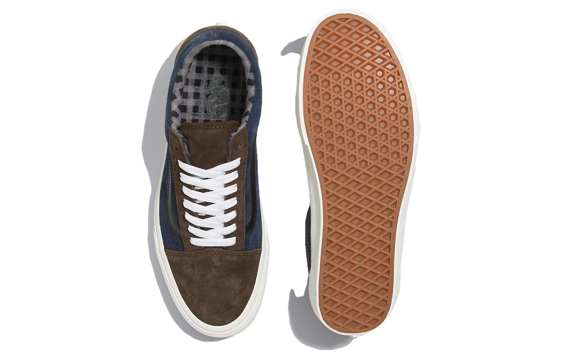 Vans Old Skool Pig Suede Shoe 'Blue Brown' VN0007NTBF1