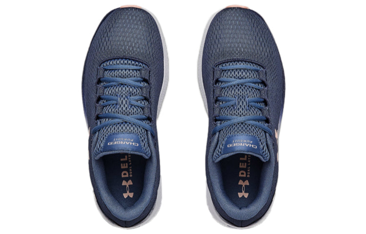 (WMNS) Under Armour Charged Pursuit 2 Sneakers Blue/Pink 3022604-401