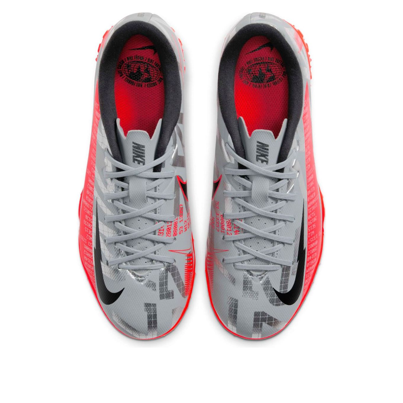 (GS) Nike JR Mercurial Vapor 13 Academy TF 'Gray Red' AT8145-906