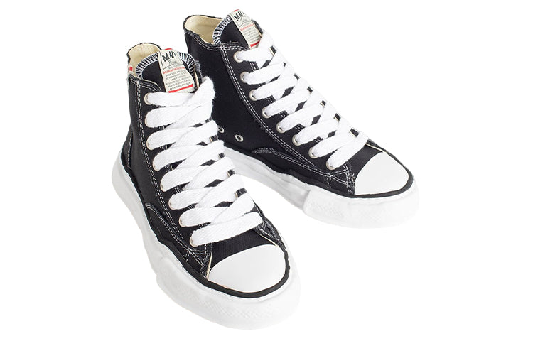 Maison MIHARA YASUHIRO PETERSON OG Sole Canvas High-top Sneaker 'Black'  A01FW701-BLK