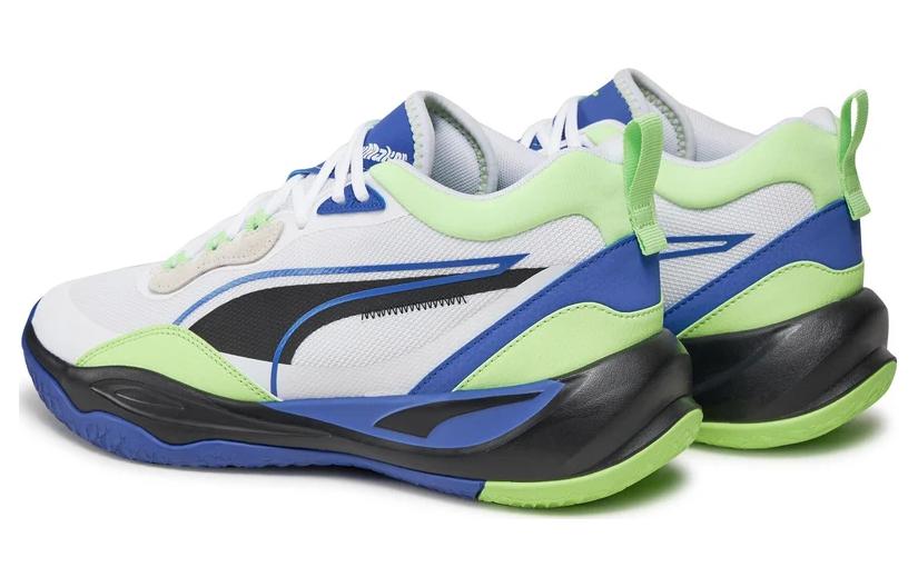 PUMA Playmaker 'White Blue Green' 385841-11