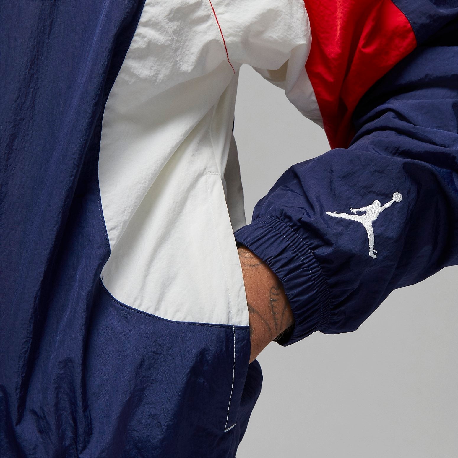 Air Jordan x Trophy Room USA Woven Track Jacket 'Navy Red' DR2954-410