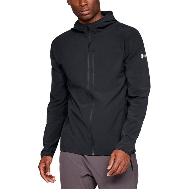 Men's Under Armour Outrun The Storm Casual Sports Jacket Black 1318013-001