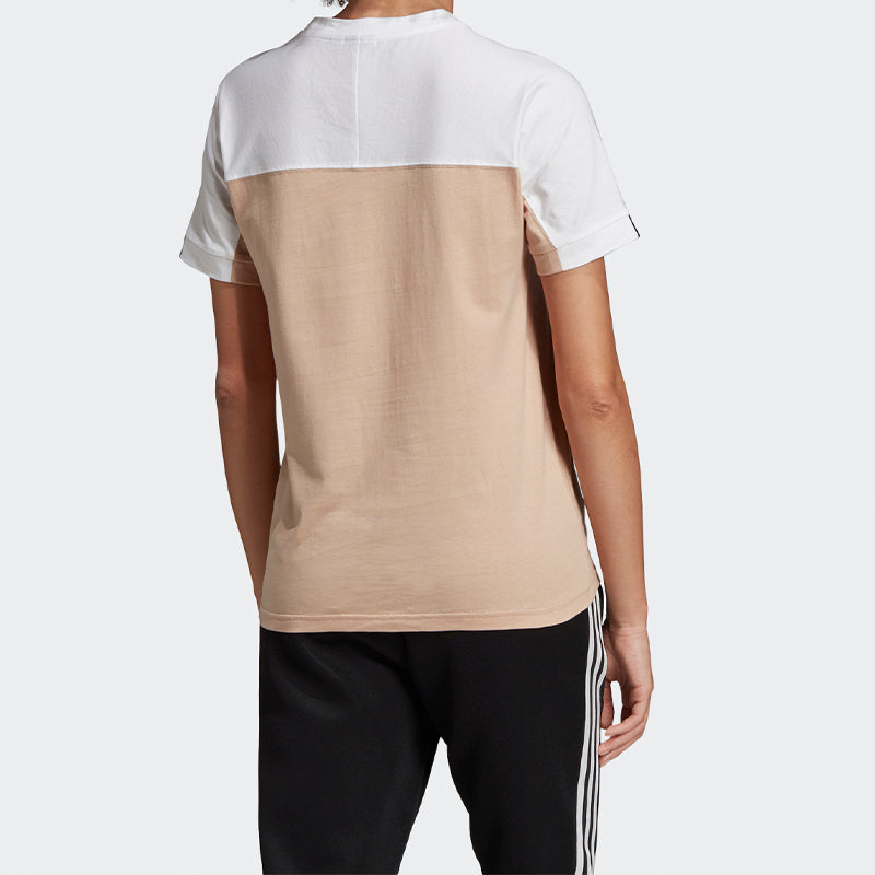 (WMNS) adidas originals Round Neck Pullover Round Neck Short Sleeve Gray FL0054