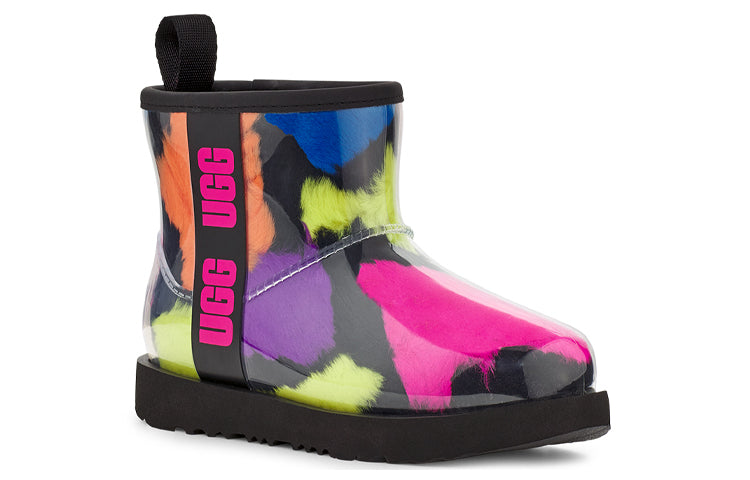 (WMNS) UGG Classic Clear Mini Party Spots Boot 'Black' 1124956-BLK