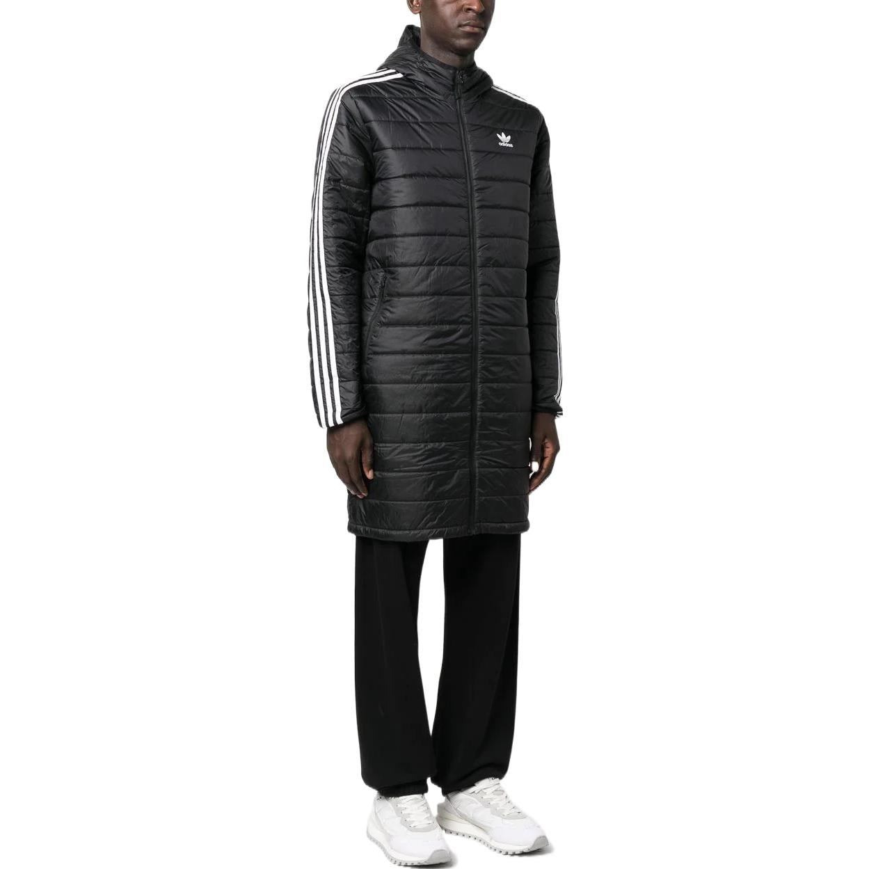 adidas originals Padded Hooded Coat 'Black' HM2461