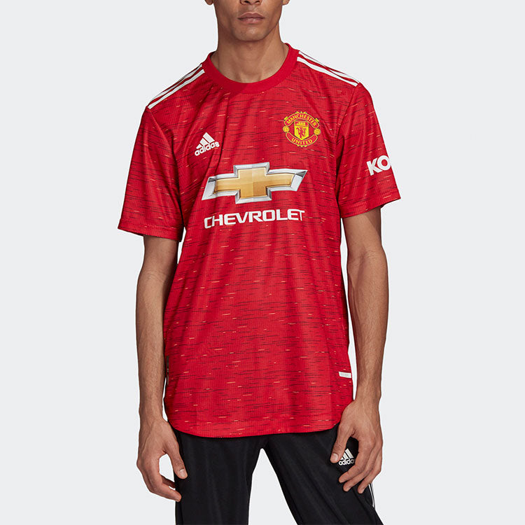 adidas AU Player Edition 20-21 Season Manchester United Home Sports Jersey Red GC7957