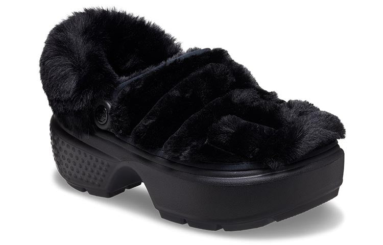 (WMNS) Crocs Stomp Quilted Clogs 'Black' 208938-001