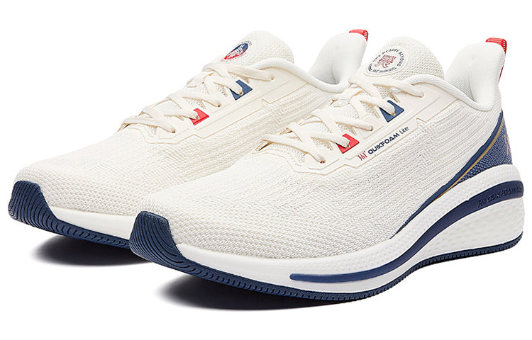 361 Degrees QU!K Light Breathable Running Shoes 'White Blue' 572132213-1