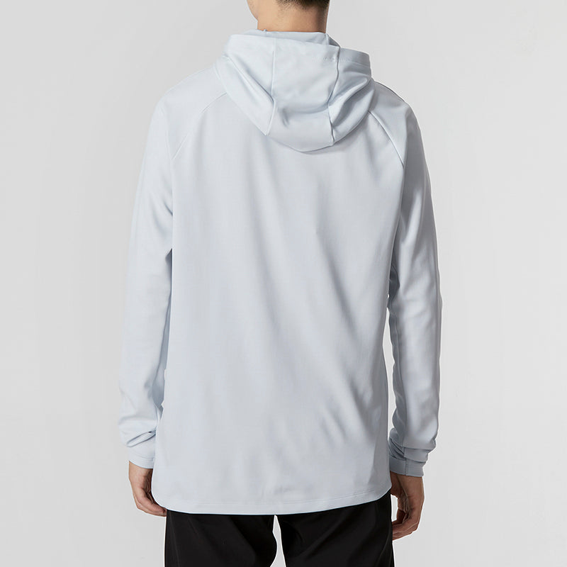 Men's Nike Solid Color Logo Loose Hooded Long Sleeves Gray DQ5052-043