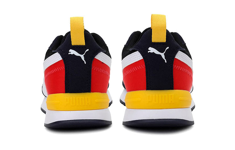 PUMA R78 Running Shoes Black/White/Yellow 373117-26