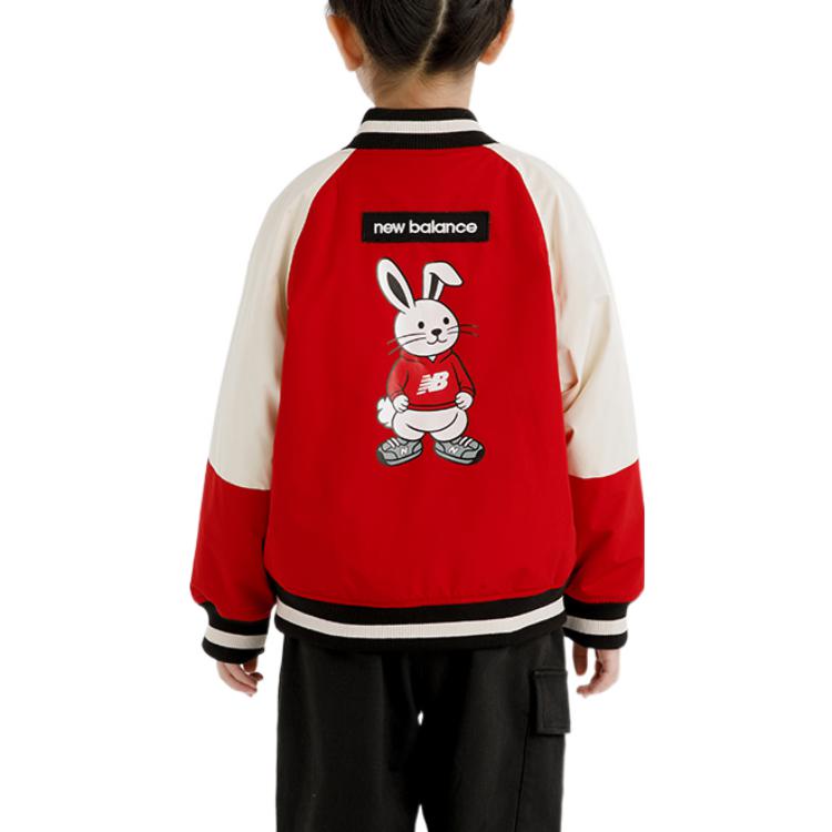 (GS) New Balance Graphic Print Sport Baseball Coat 'Red' ND7QD1A013-RD
