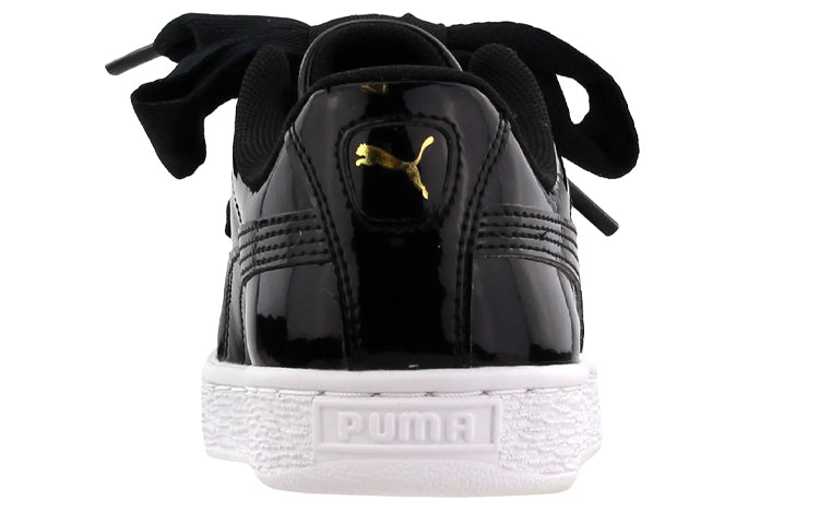 PUMA Basket Heart Patent 'Black White' 364817-01