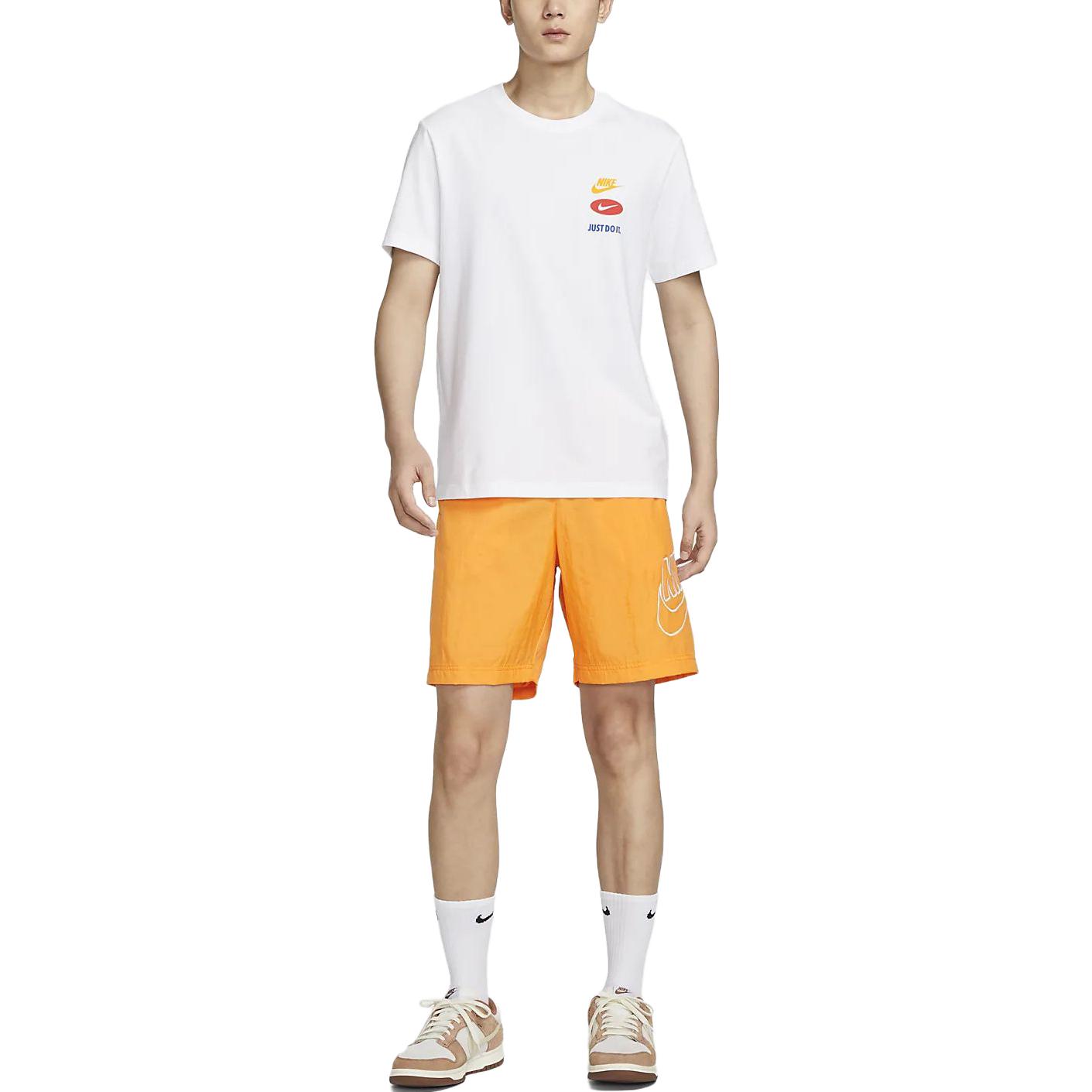 Nike Sportswear Alumni Logo Shorts 'Orange' DB3811-717