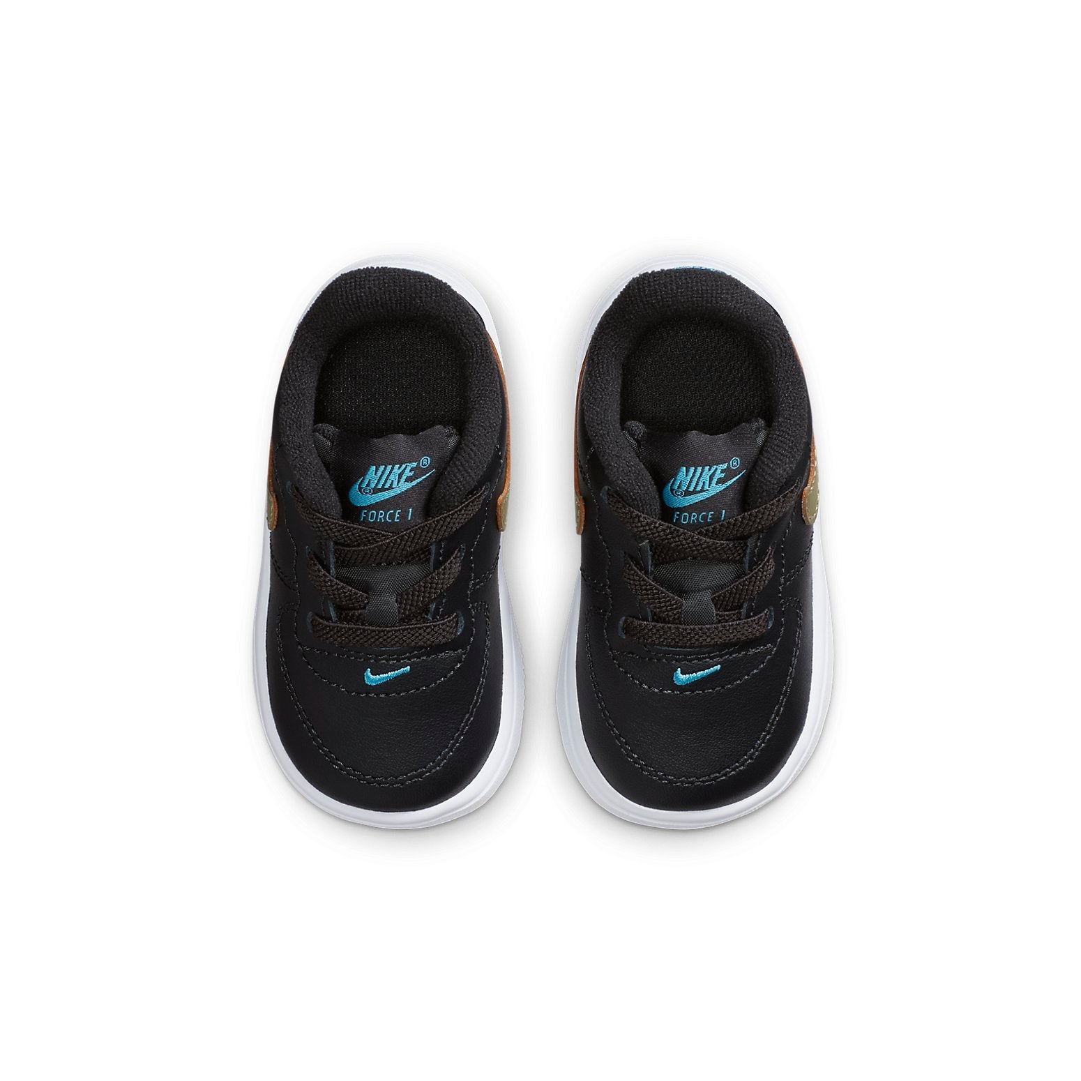 (TD) Nike Force 1 '18 'Black Metallic Gold Star' 905220-009