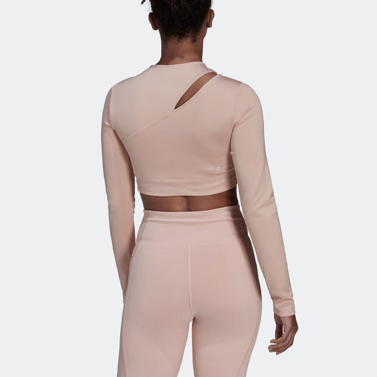 (WMNS) adidas Solid Color Sports Gym Long Sleeves Pink HM3181