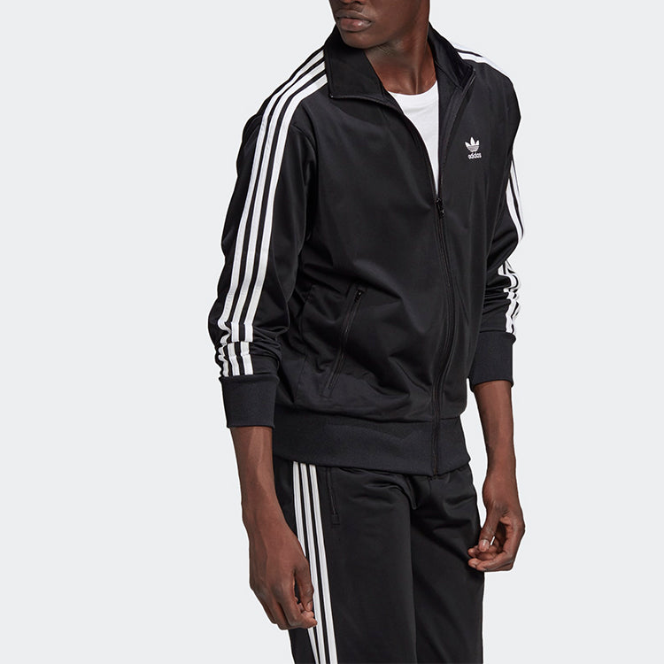 adidas originals Casual Cozy Stand Collar Jacket Black GN3521
