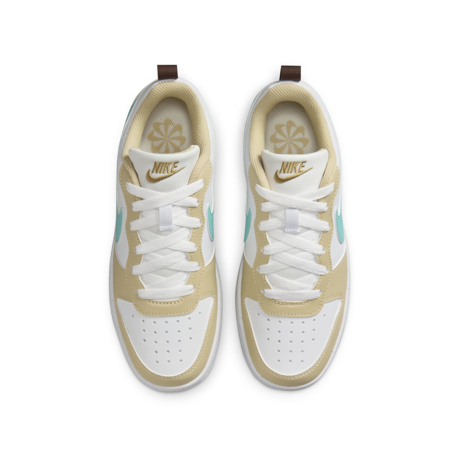(GS) Nike Court Borough Low Recraft 'White Gold Mint' HM3726-731