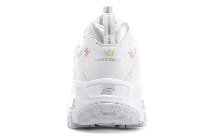 (WMNS) Skechers D'Lites 1.0 'White' 896155-WHT