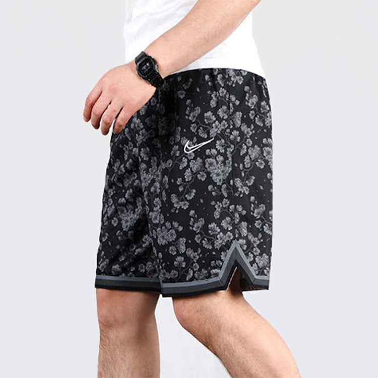 Nike Dry City Flowers Basketball Sports Shorts Black BV9444-010