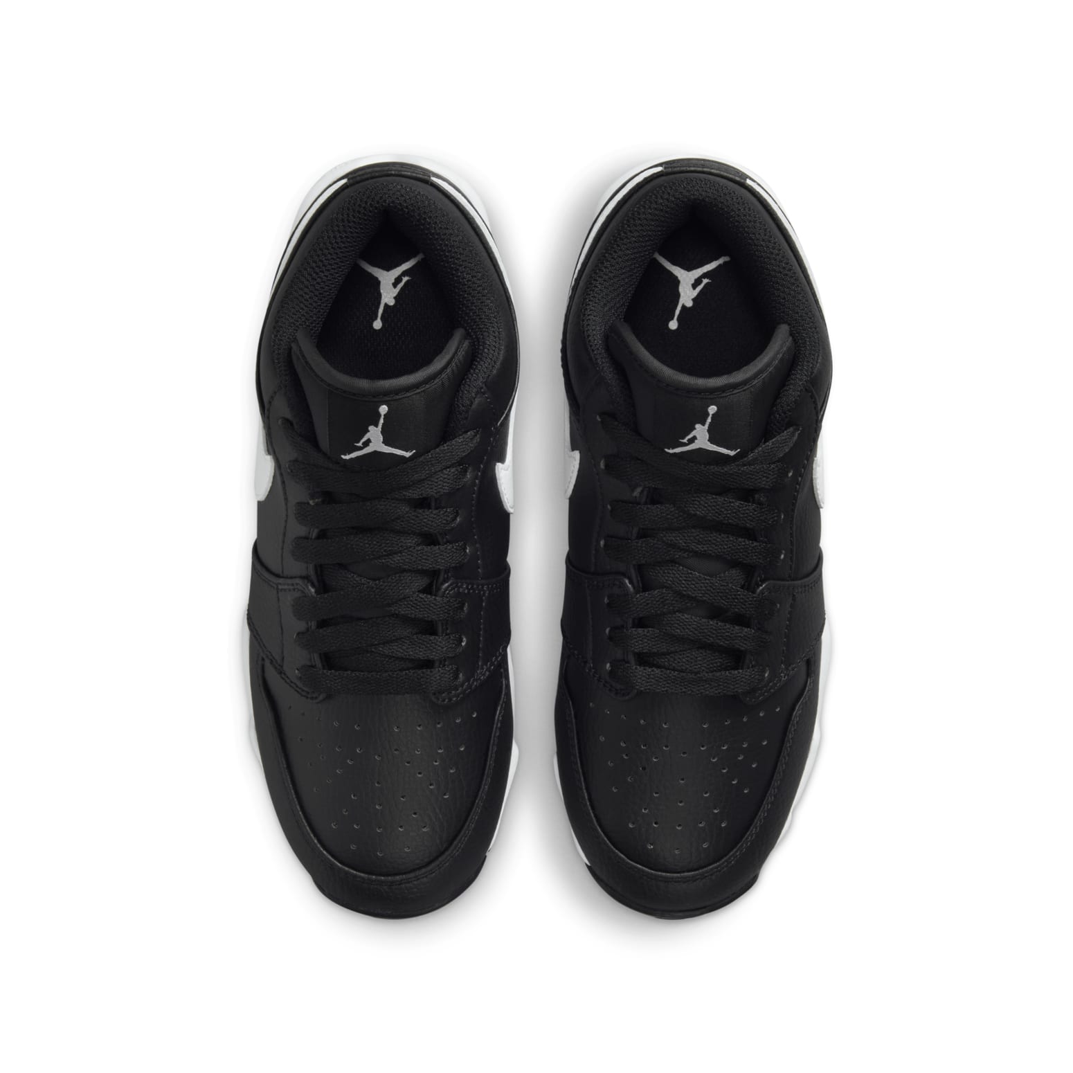 (GS) Air Jordan 1 Low Cleat 'Black White' HF6885-001
