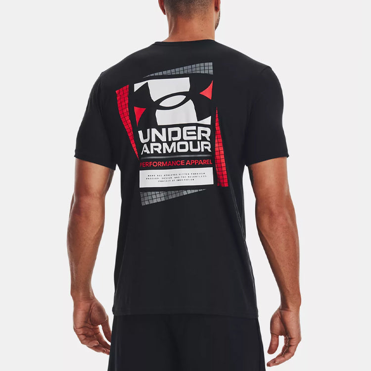 Under Armour Multicolor Box Logo T-shirt 'Black' 1370529-002
