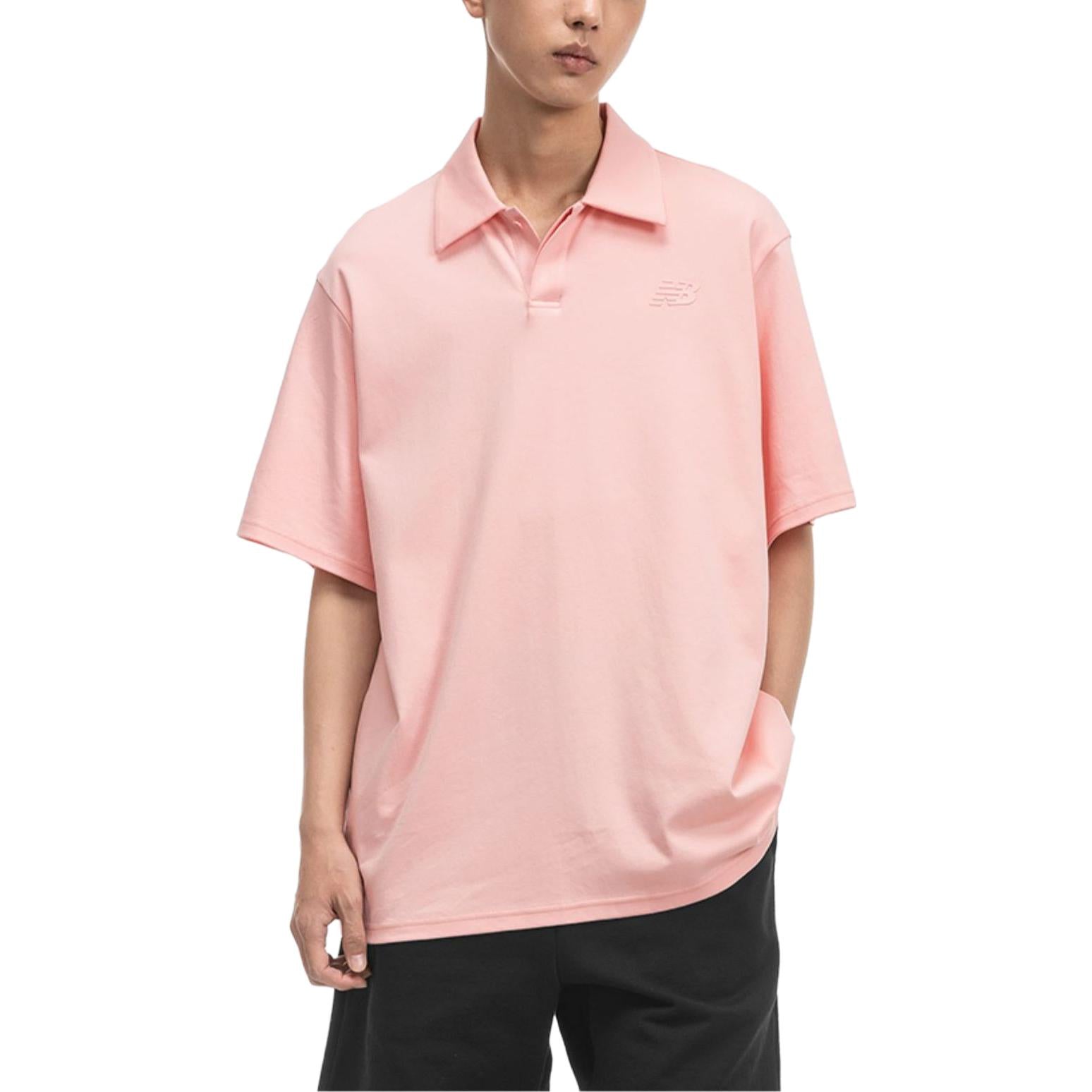New Balance x Nice Rice SS23 Polo T-Shirt Asia Sizing 'Pink' 5FD27041-PK
