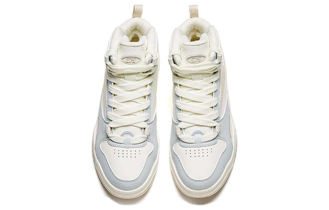 ANTA High Top Skateboarding Shoes 'White Beige Blue' 922348903-1