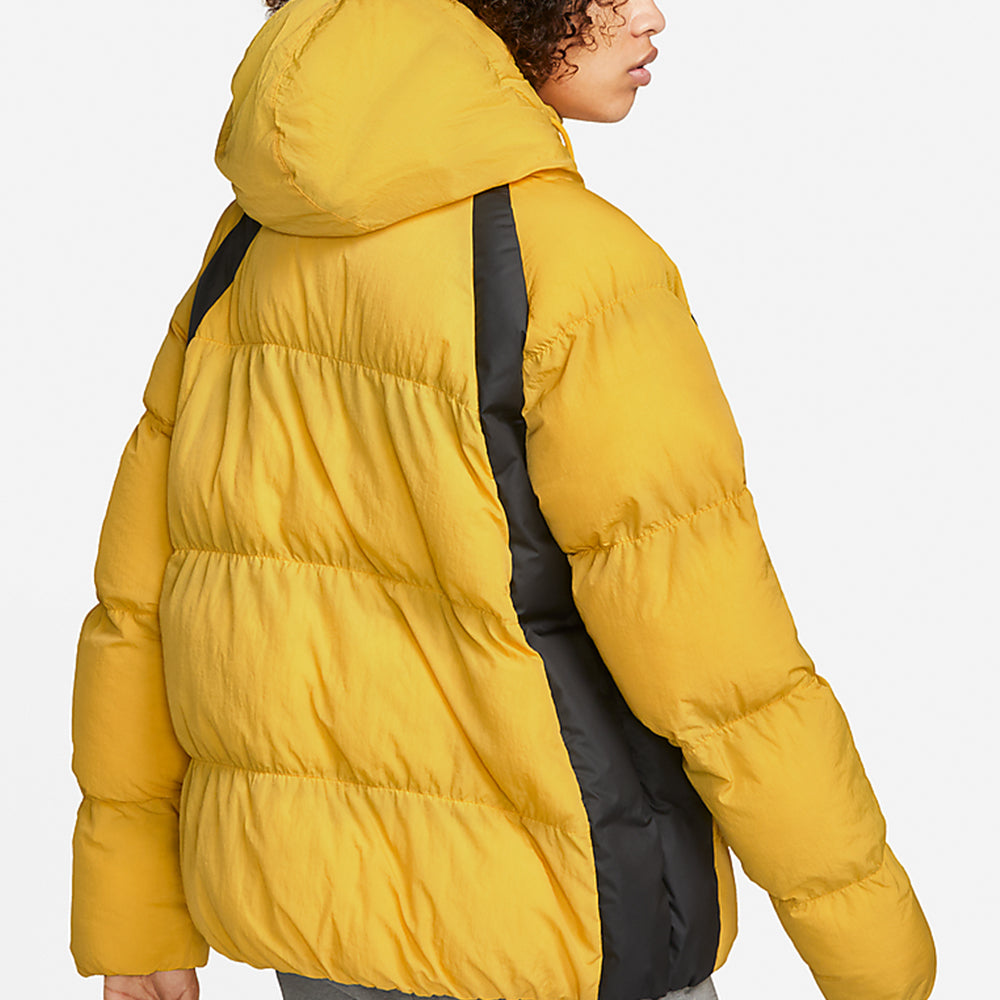 Air Jordan Contrasting Colors Printing Stay Warm Hooded Padded Jacket Yellow DA9807-781