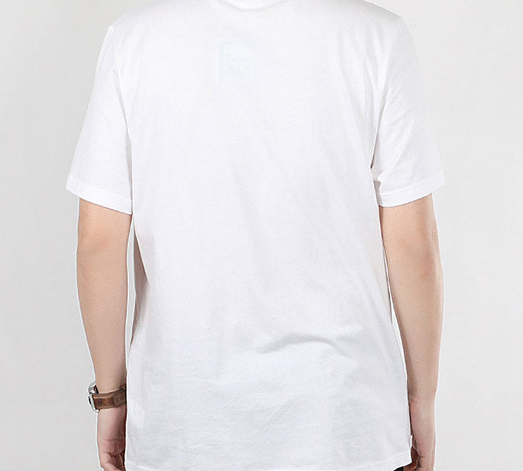 PUMA Chest Large Logo Printing Short Sleeve White 599427-02
