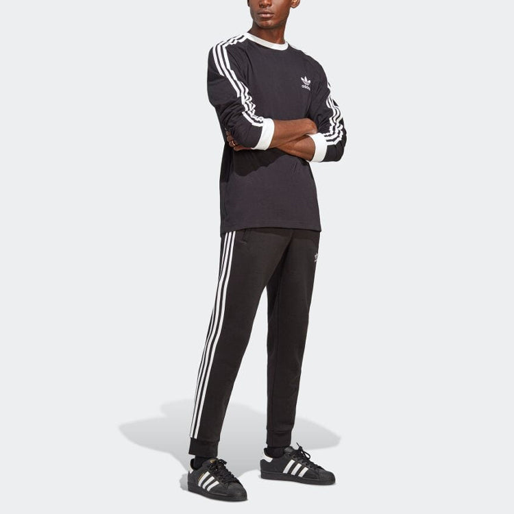 adidas Adicolor Classics 3-Stripes Long Sleeve Tee 'Black' IA4877