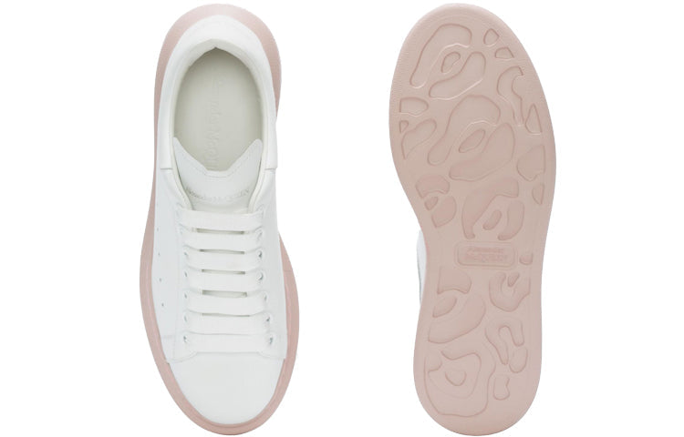 (WMNS) Alexander McQueen Oversized Sneaker 'White Pink Sole' 553770WHTQ49182