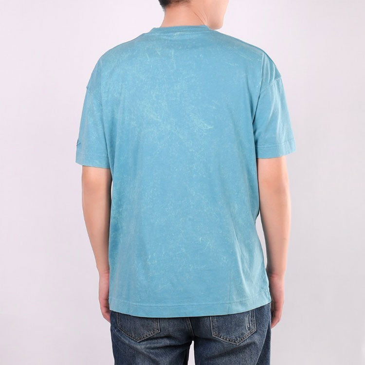 Nike Training Athleisure Casual Sports Breathable Alphabet Round Neck Short Sleeve Lake Blue CJ4572-424