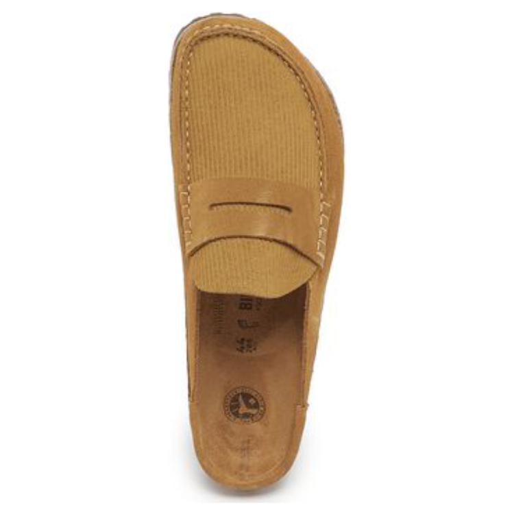 Birkenstock Naples Suede Leather 'Corduroy Cork Brown' 1025472
