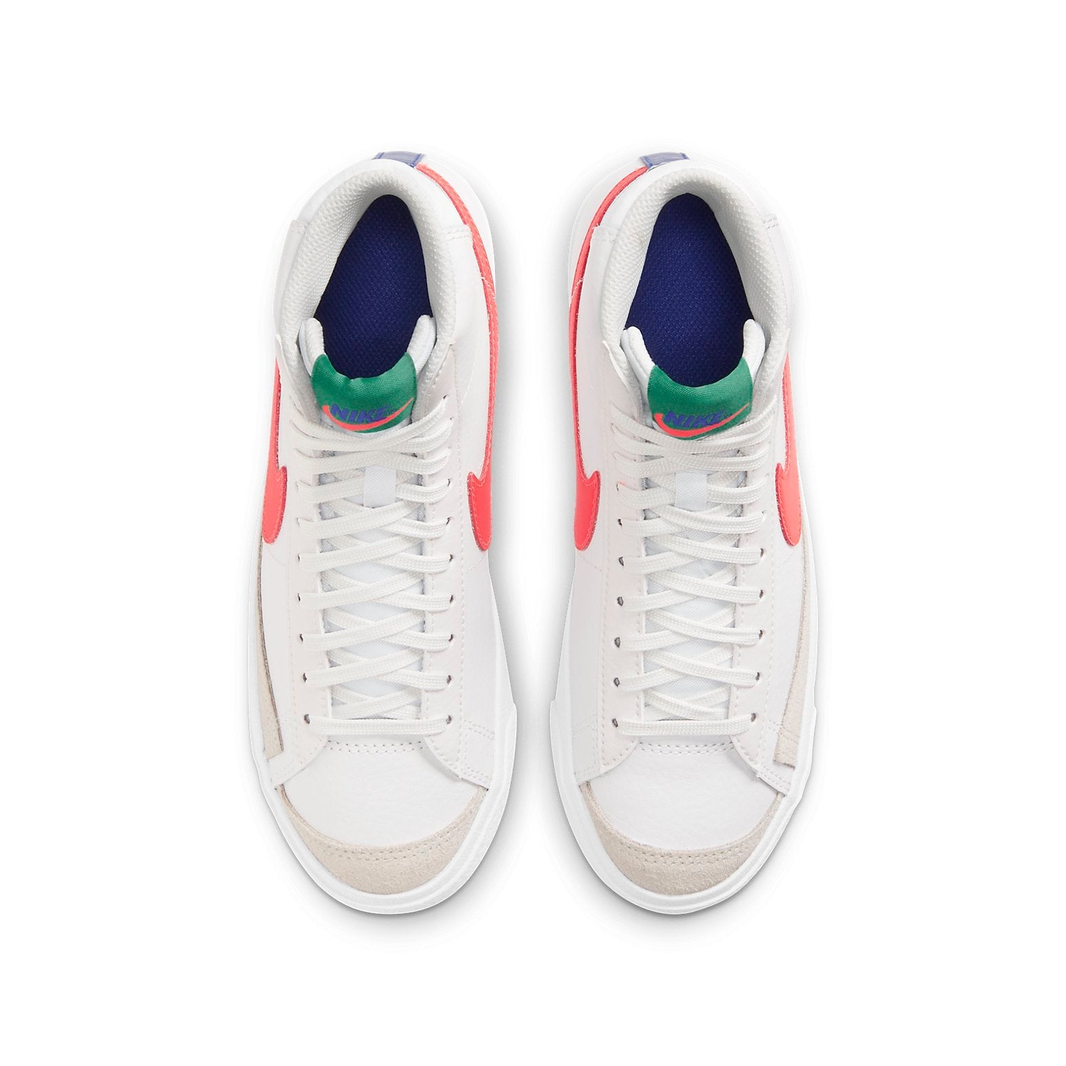 (GS) Nike Blazer Mid '77 'Platinum Tint Bright Crimson' DA4086-004