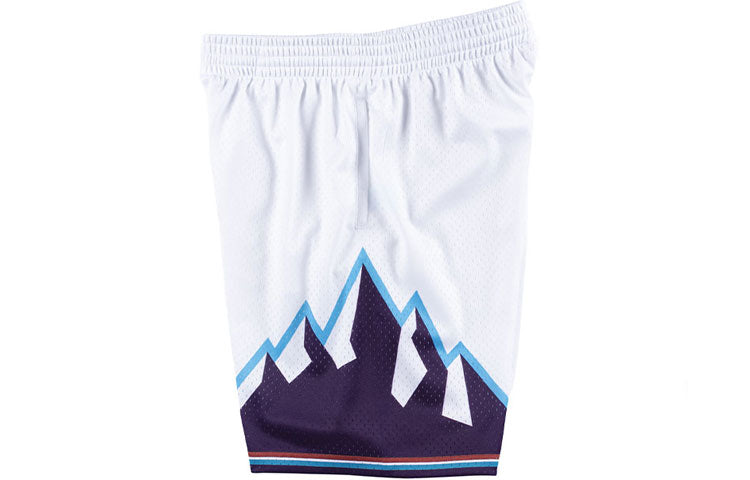 Mitchell & Ness NBA Swingman Shorts Utah Jazz 1996-97 'White Purple' SMSHAC19029-UJAWHIT96