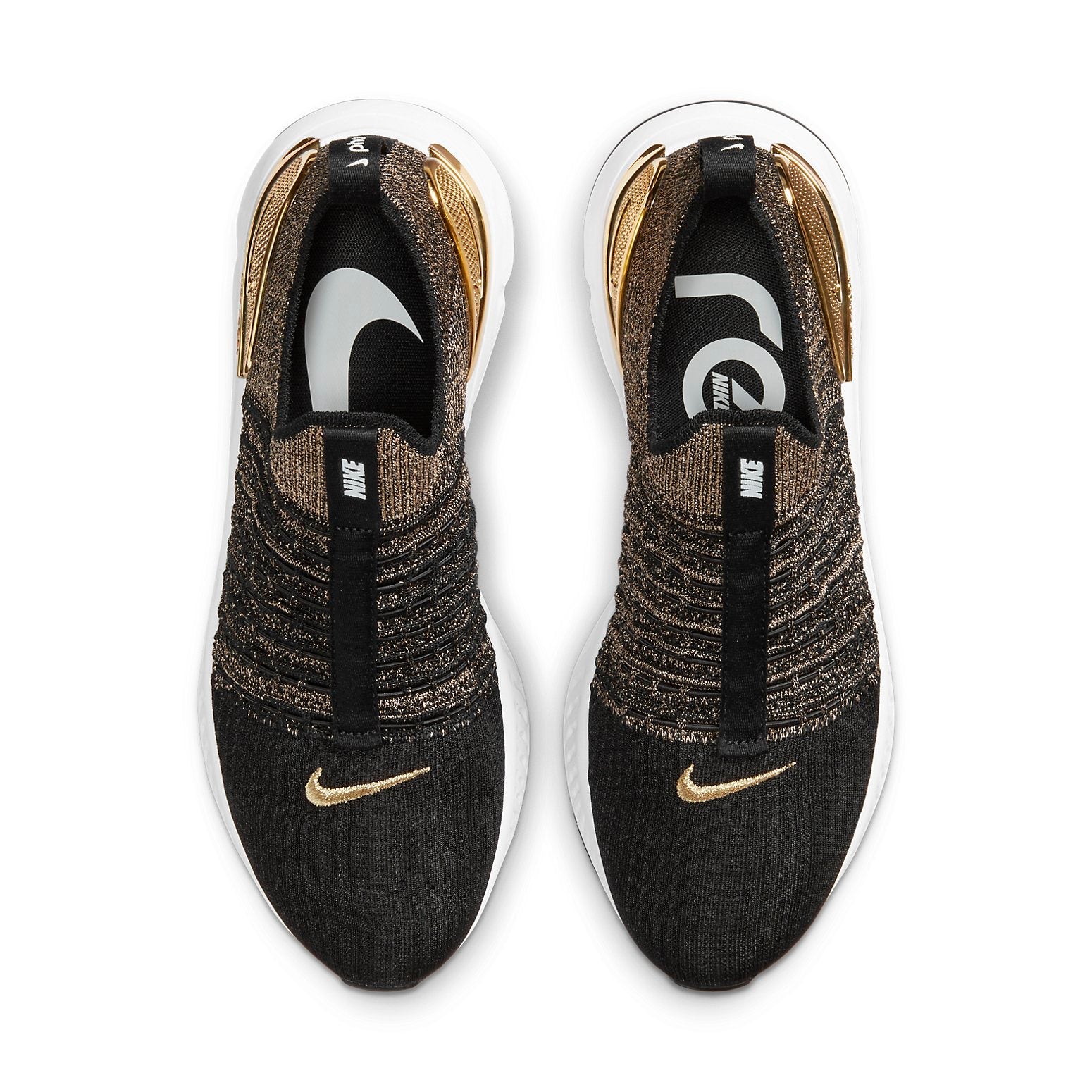 (WMNS) Nike React Phantom Run Flyknit 2 Premium 'Black Metallic Gold' CZ4830-001