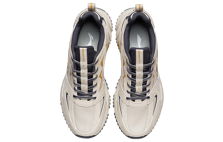Li-Ning Retro Running Shoes 'Yellow Beige' ARLQ001-7