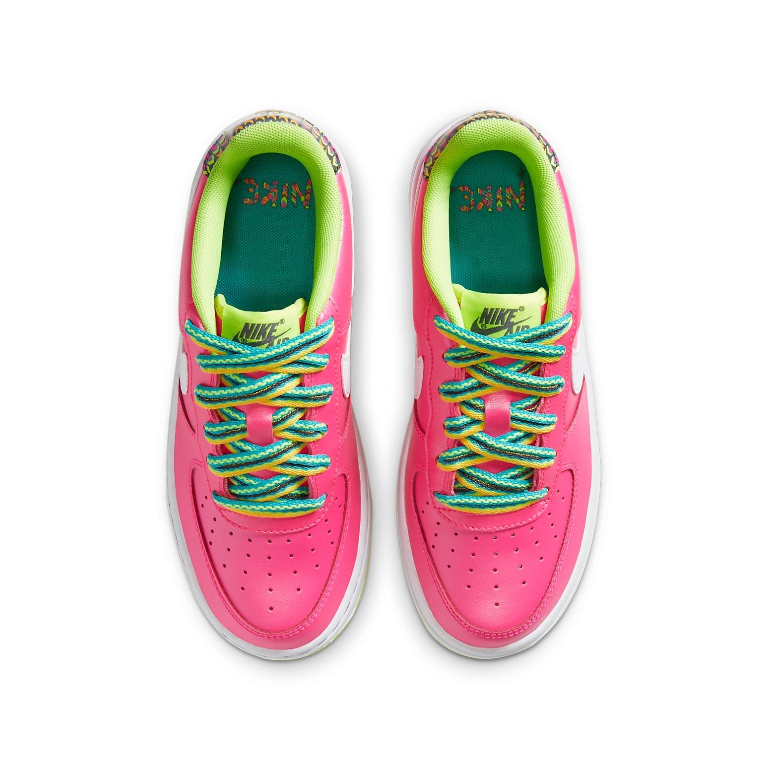 (GS) Nike Air Force 1 'Pink Blast Volt' CW5761-600