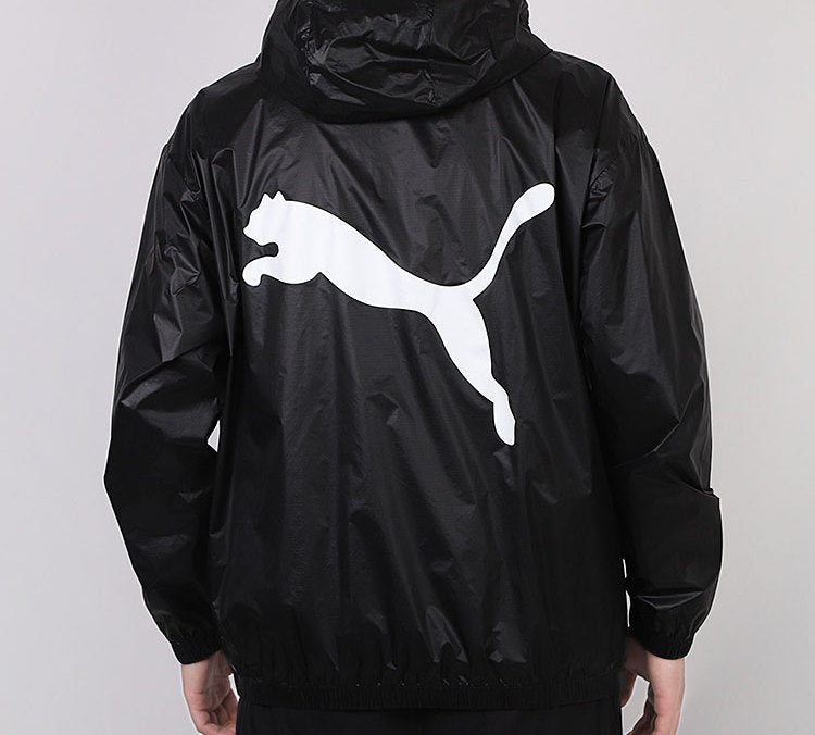 PUMA Woven Windproof Hooded Jacket Black 599904-01