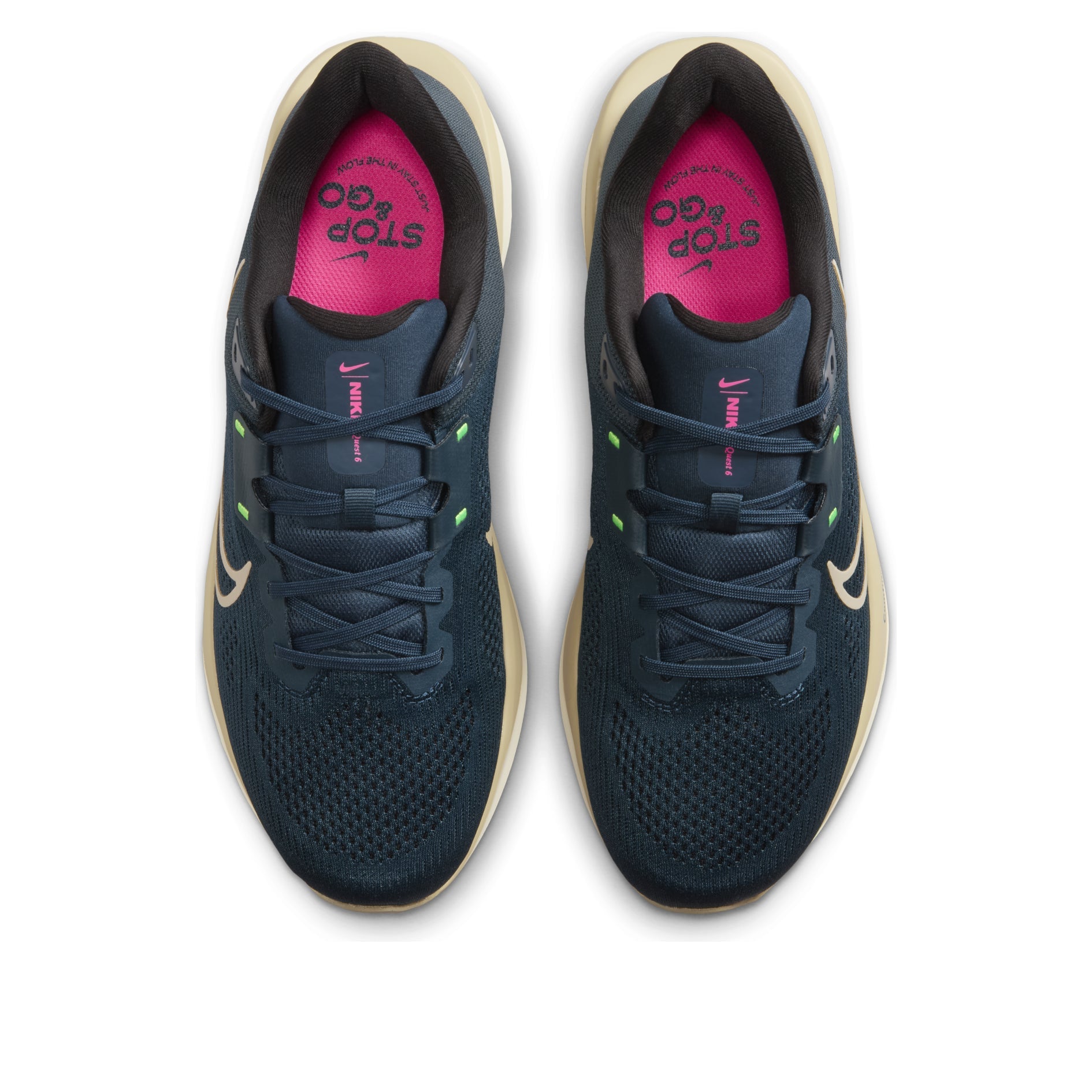 Nike Quest 6 ’Armory Navy Green Strike Black Desert Khaki‘ FD6033-402